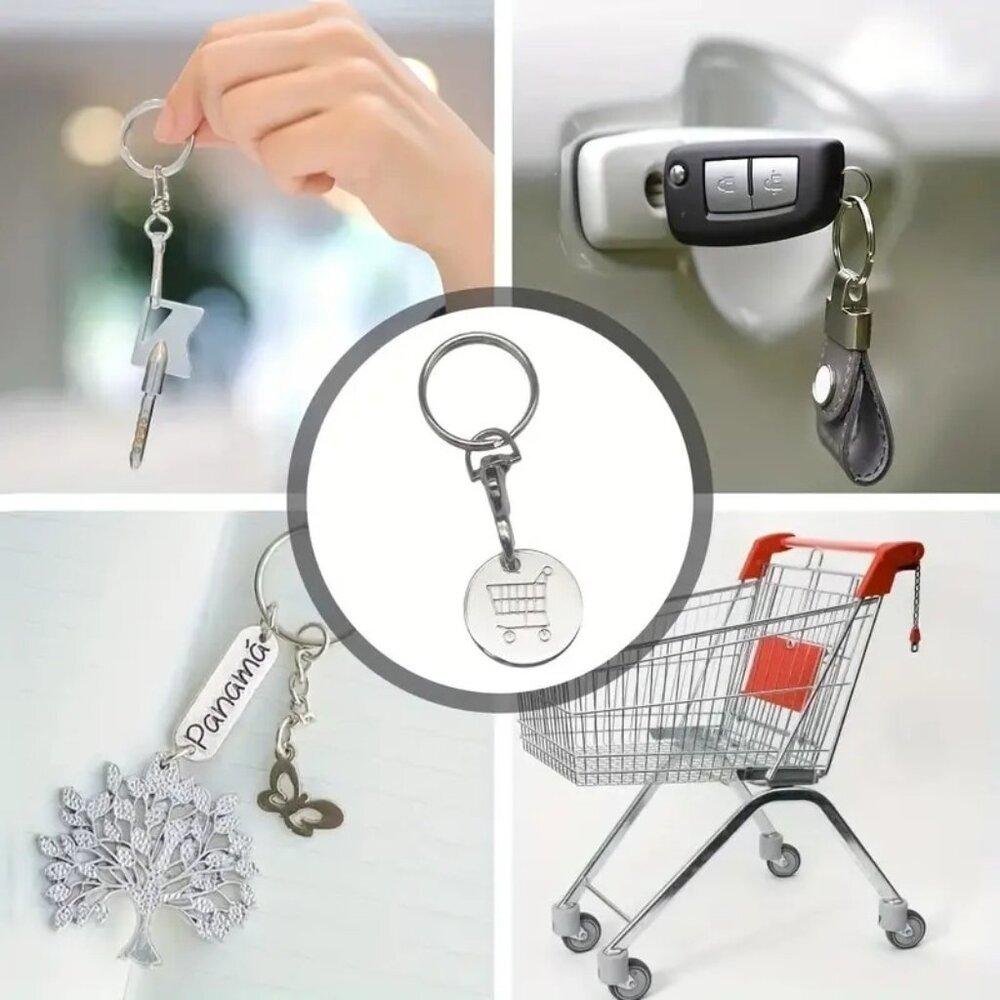 NEW - 2pcs - Shopping Cart Tokens - Keychain